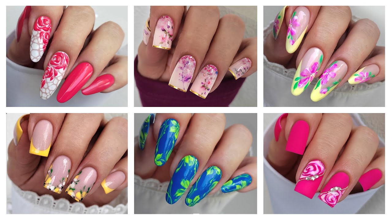 Дизайн ногтей 2025 🌼 Цветочные ногти #20nails
