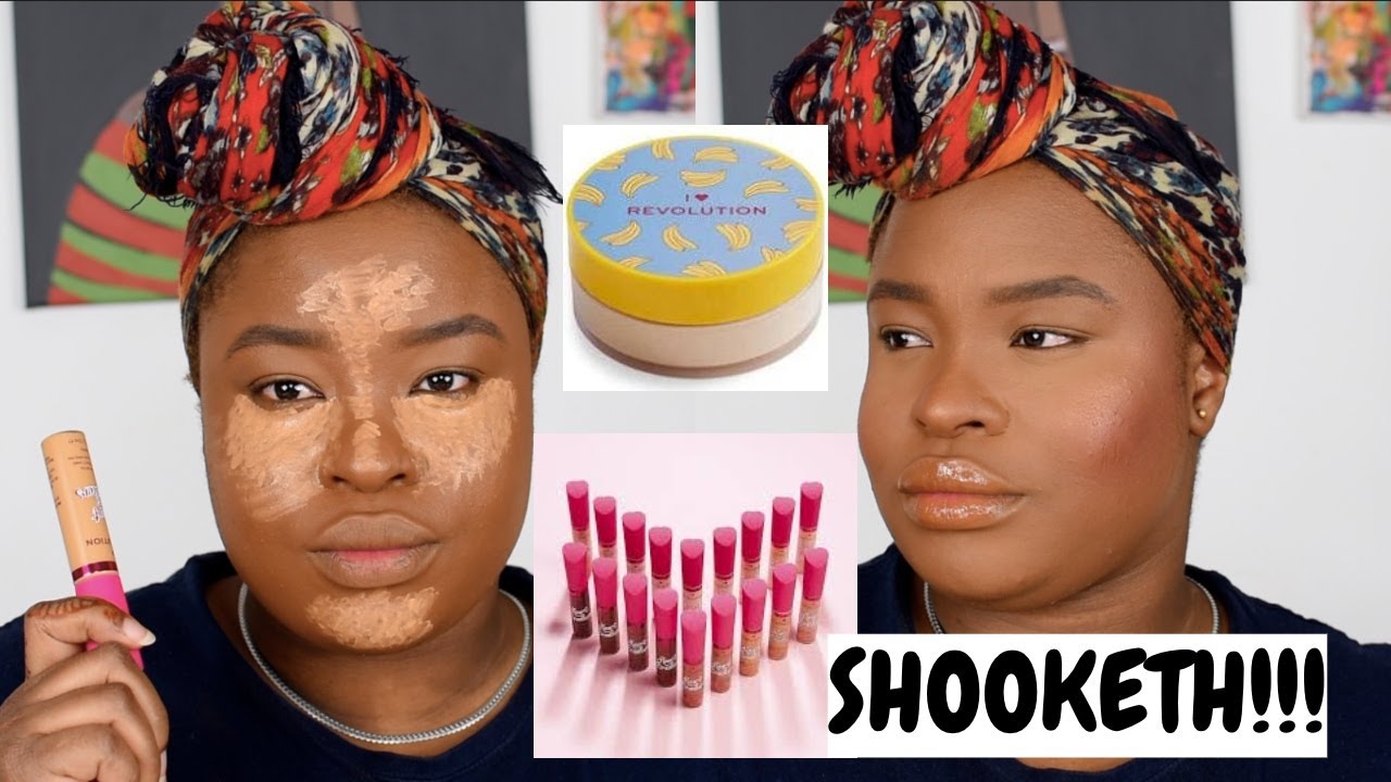I TRIED THE I HEART REVOLUTION CONCEALER AND BAKING POWDER  - ON DARK SKIN | JENNY FYN