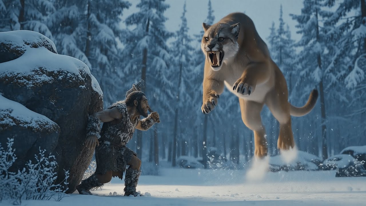 Life 2.5 Million Years Ago | Human vs Saber-toothed Cat (Smilodon) | Ice Age E1