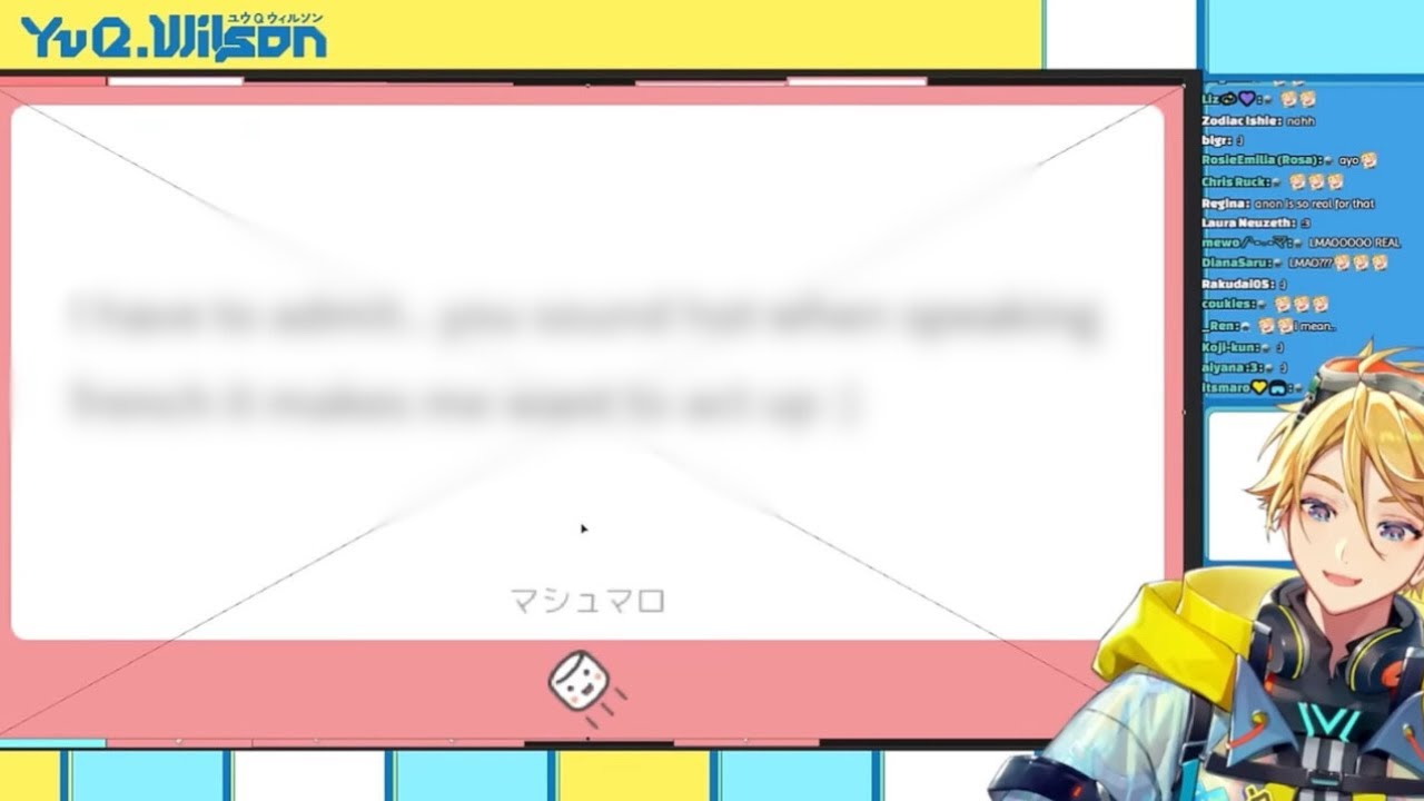 wilson suddenly speaks french after a viewer’s confession