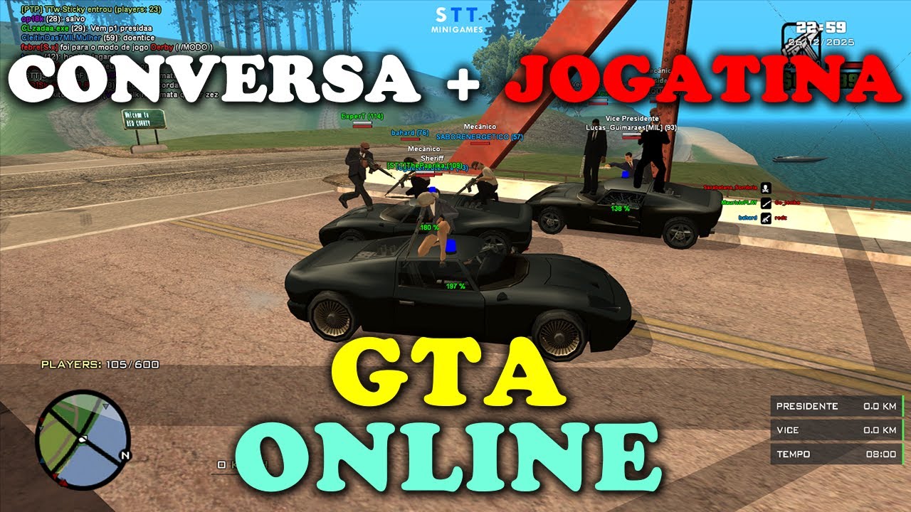 GTA ONLINE (SAMP) -  GTA SAN ANDREAS MULTIPLAYER | Gameplay AO VIVO | LIVE