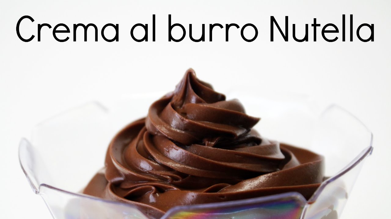 CREMA AL BURRO al Cioccolato (Nutella) ricetta facile e veloce