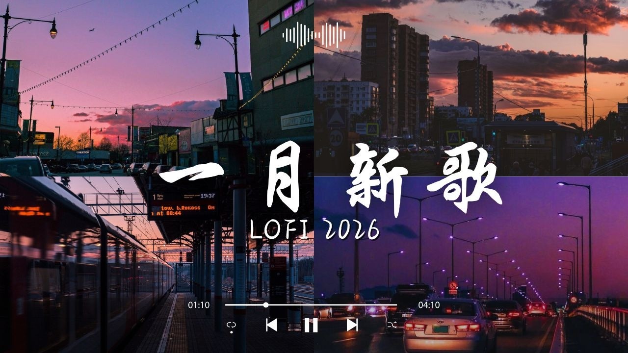 2026 二月新歌🎧中文Lo Fi歌單｜安靜不打擾的Chill旋律｜愛就一個字・花海・Letting Go｜周杰倫 林俊傑 鄧紫棋（Lo Fi ver）