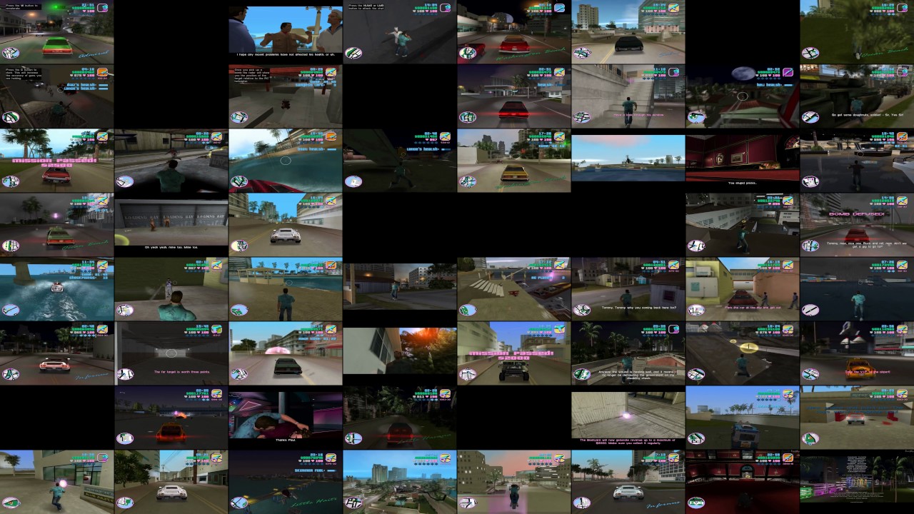 GTA Vice City Walkthrough (All missions at the same time)