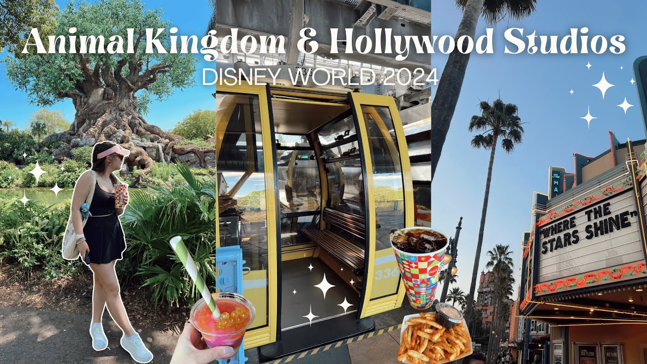 DISNEY WORLD VLOG ✨🏰 DAY 2 | Animal Kingdom, Nomad Lounge, Hollywood Studios, Fantasmic, & more!