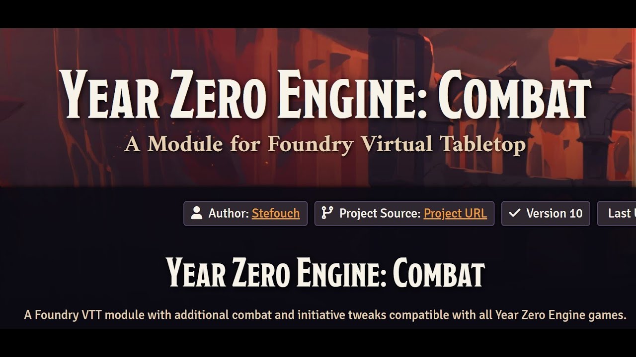 Foundry VTT - Year Zero Combat Module - a quick intro