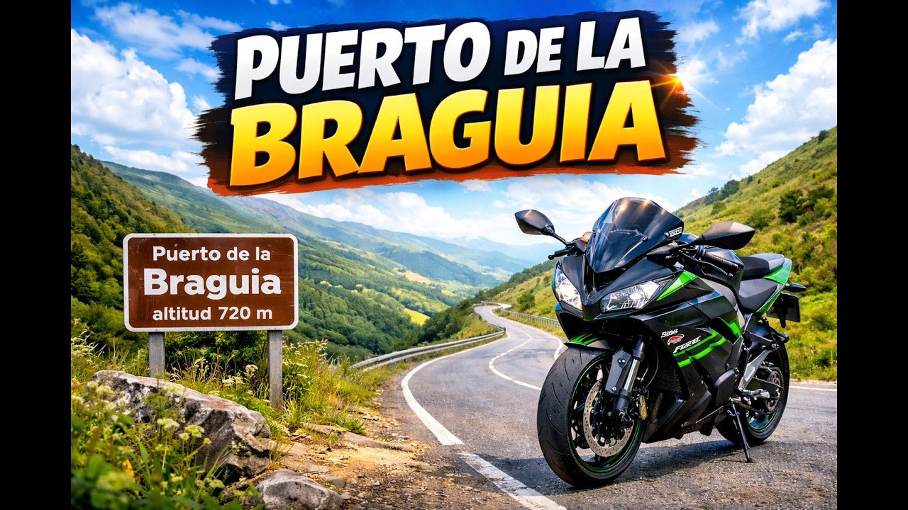 1º PUERTO DE LA BRAGUIA  EN KAWASAKI Z 650