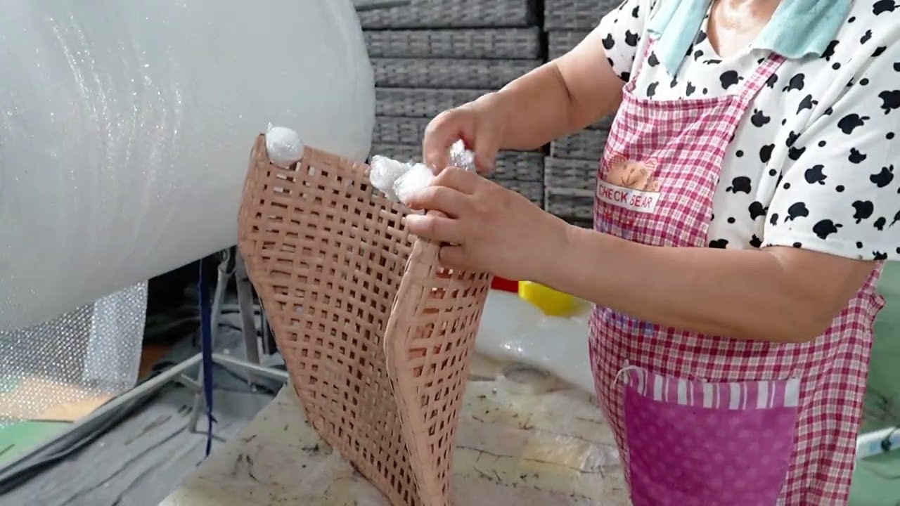 🌿The Complete Handmade Rattan Chair Production Process | Each Chair is a Unique Work of Art