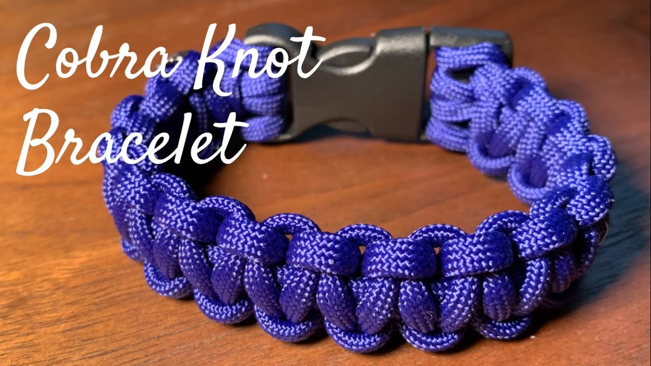 【パラコード】平編みブレスレットの作り方｜Cobra Knot Bracelet
