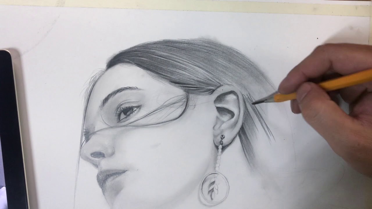 人像精細鉛筆寫實素描part1。鉛筆画