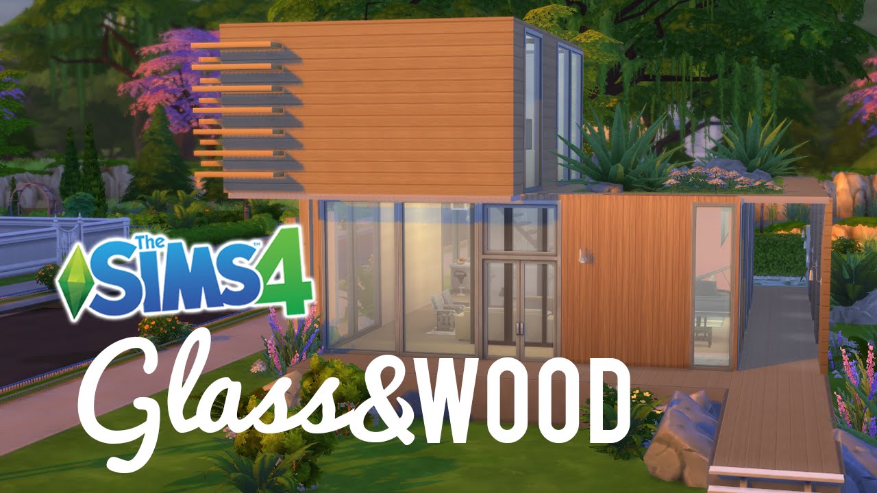 The Sims4 Speed Build — Wood and Glass