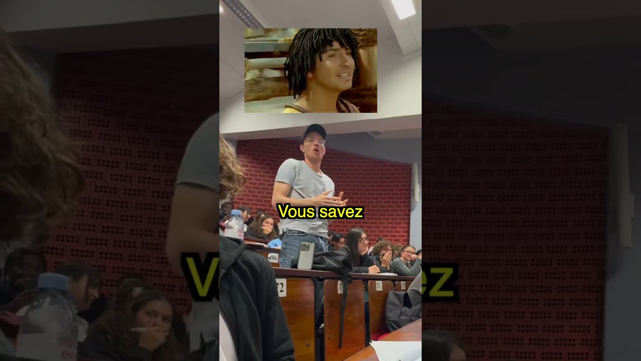 Prank : R&eacute;citer une r&eacute;plique de film en cours