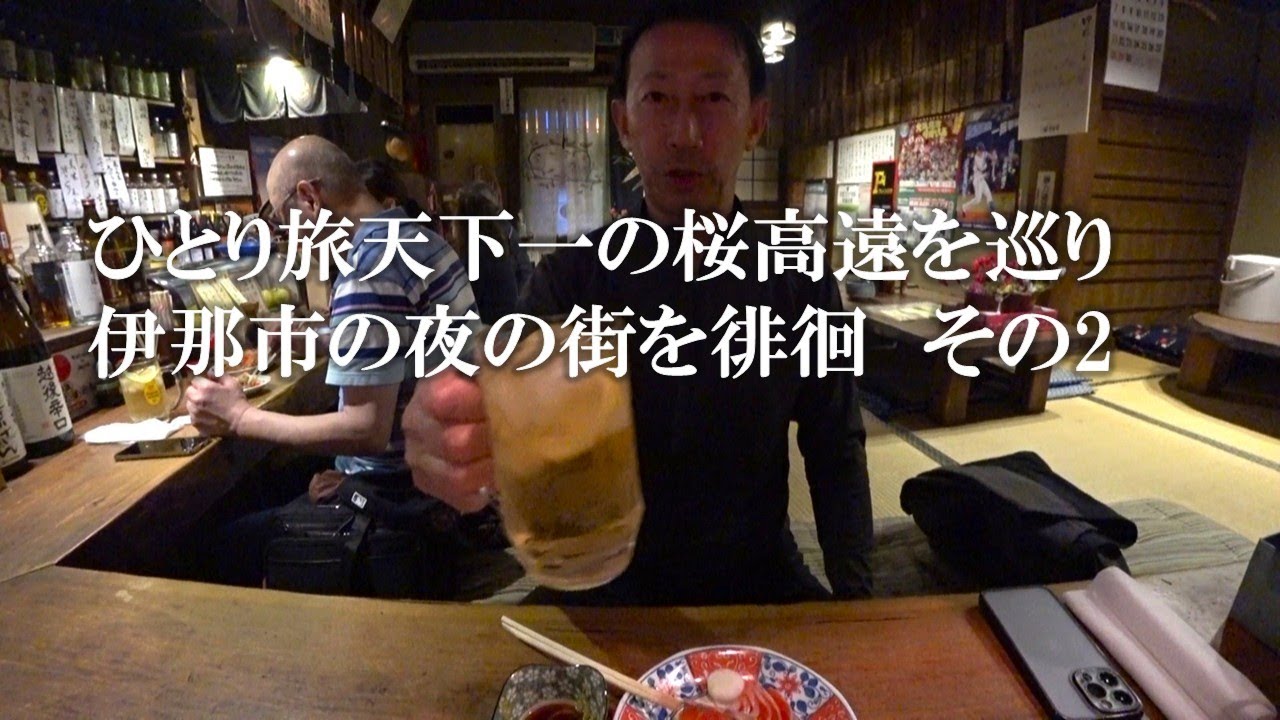 【ひとり旅】天下一の桜高遠を巡り伊那の夜の街を徘徊　その2