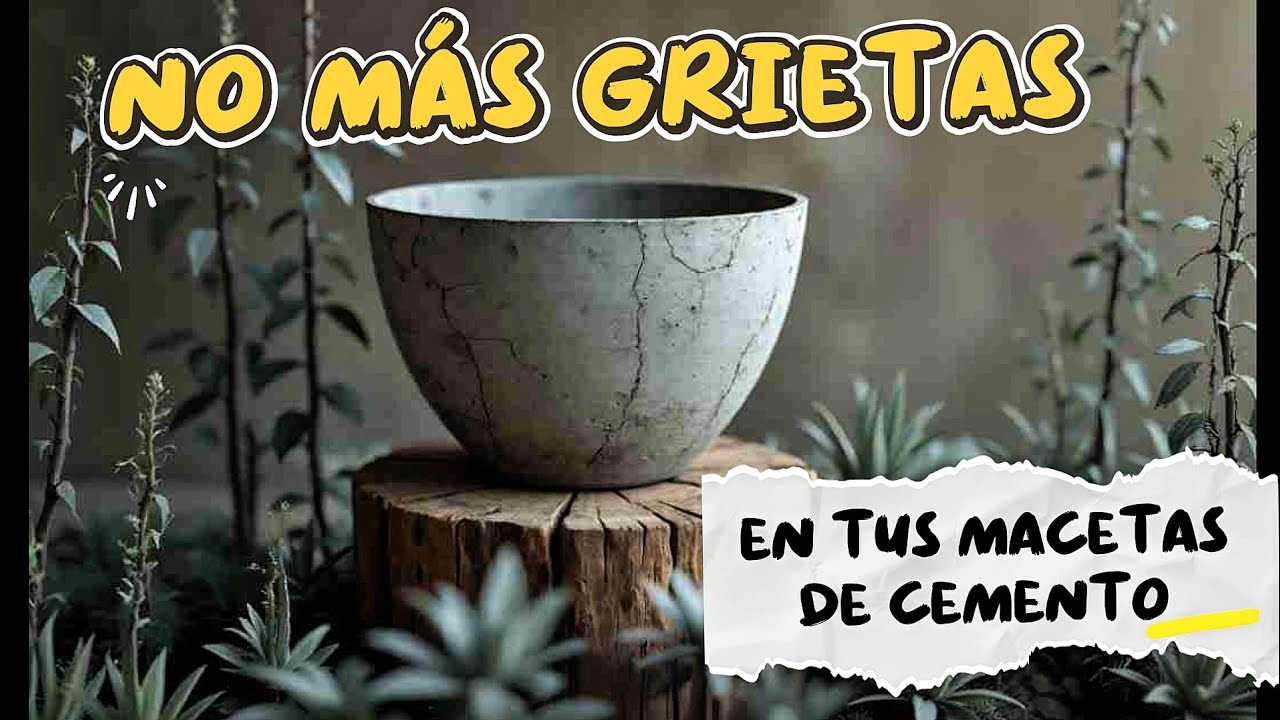 Tus macetas de cemento se agrietan? Descubre los 3 errores m&aacute;s comunes + soluci&oacute;n definitiva