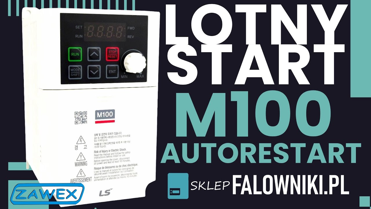 Falownik LS M100 – Funkcja Lotny Start (Autorestart) | Jak działa i do czego służy?