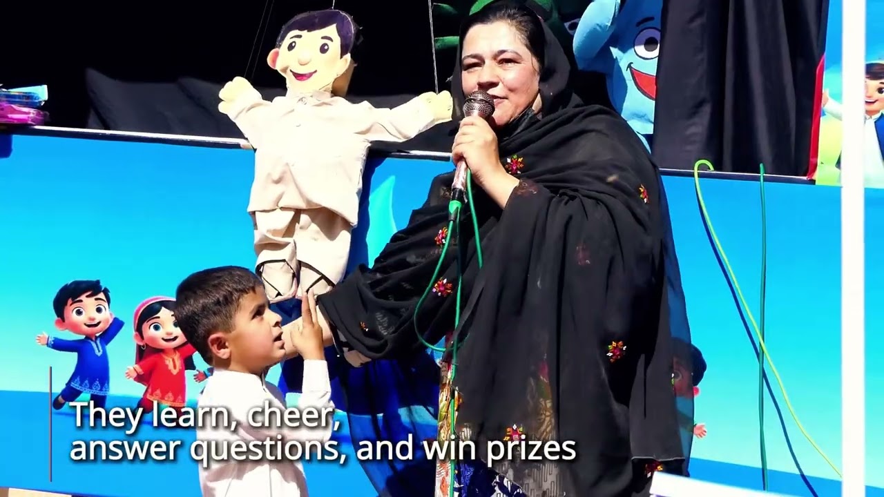 Polio puppets in Quetta, Pakistan