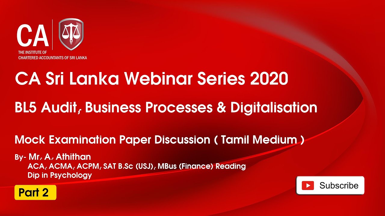 BL 5 Mock Examination Paper Discussion Part 2(Tamil Medium)