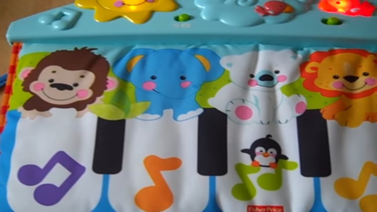 Fisher Price Precious Planet Kick And Play Piano musical crib toy for infants