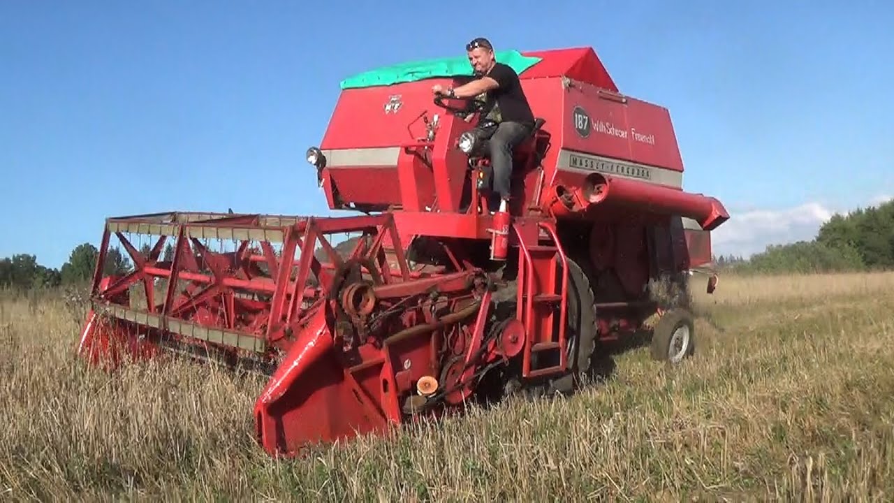 Koniec wielkich żniw miniaturowym Massey Ferguson 187