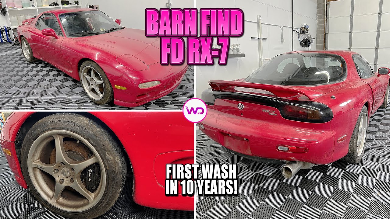 BARN FIND Первая мойка FD RX-7 за 10 лет! Удовлетворительное восстановление деталей!
