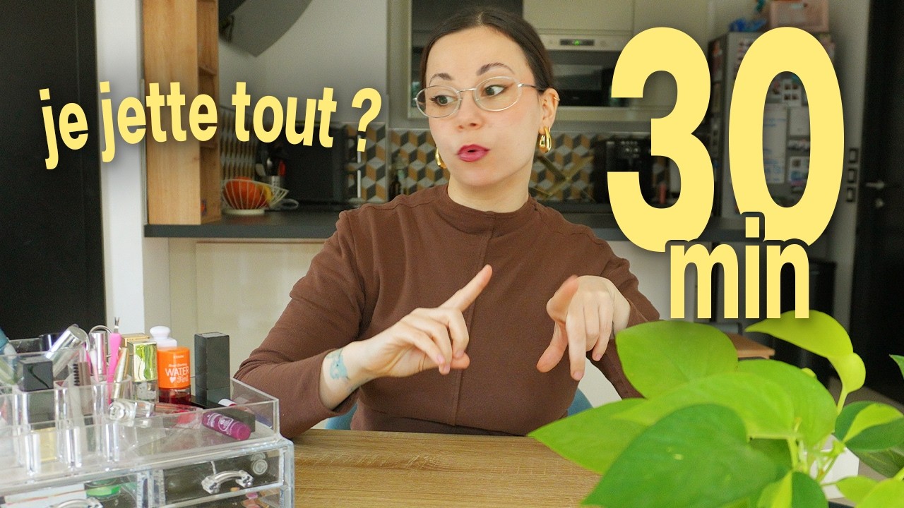 30 min pour trier 10 ans de reliques make-up ⏳