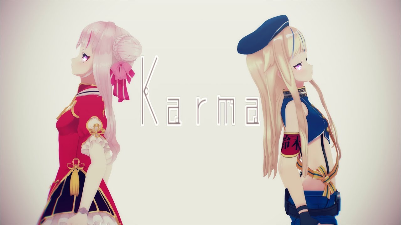 【MMD】田中ヒメと鈴木ヒナでKarma【4K 60fps】