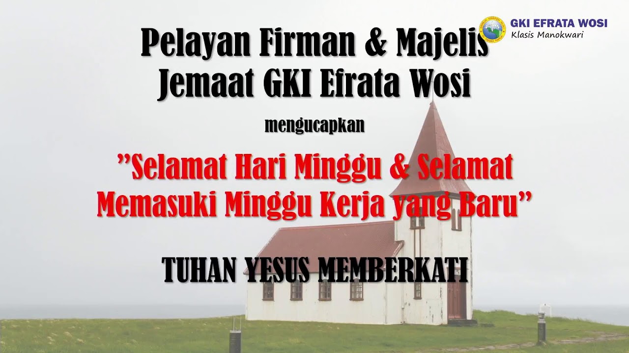 IBADAH MINGGU PAGI 08 FEBRUARI 2026 || JEMAAT GKI EFRATA WOSI