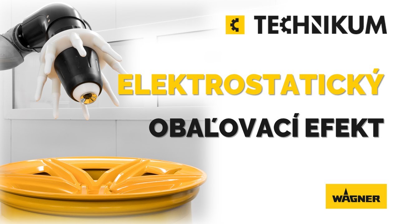 Obaľovací efekt elektrostatického striekania WAGNER