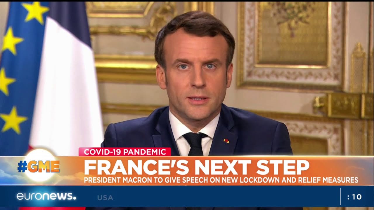 France's next step: President Macron to give speech on new coronavirus lockdown and relief measures
