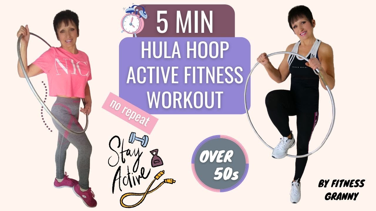 5 MIN HULA HOOP CHALLENGE – Balance and coordination step exercises (no repeat)