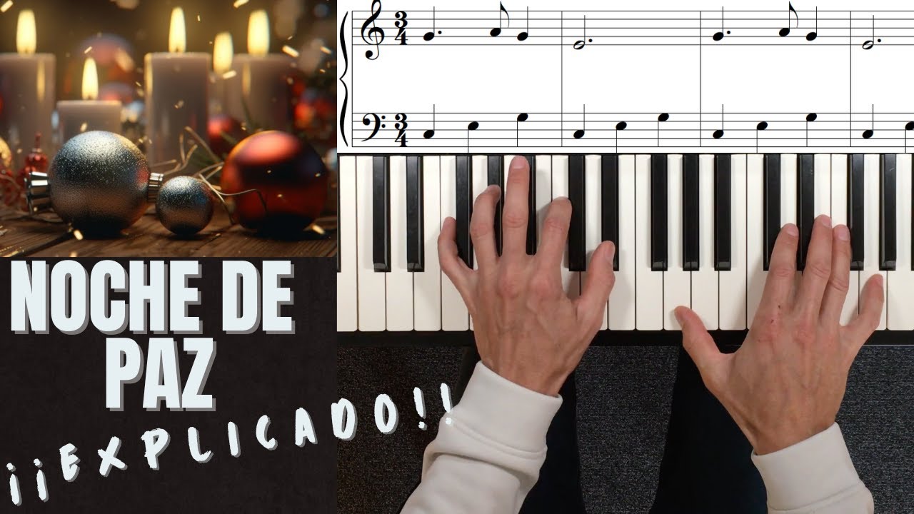 Cómo tocar Noche de paz ¡en 10 MINUTOS! - Tutorial FÁCIL para piano + PARTITURA