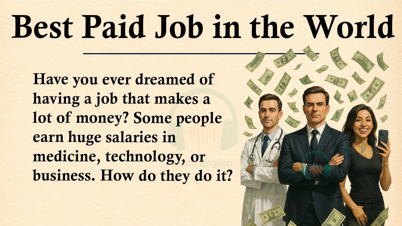 What Is the Highest Paying Job in the World || 💵Learn English Through Story Level 3 || Graded Reader
