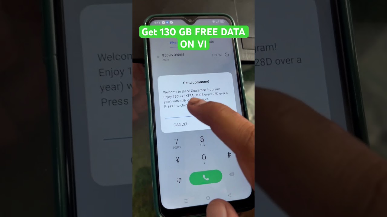 How to Get 130 Gb Free data on Vi sim #tricks