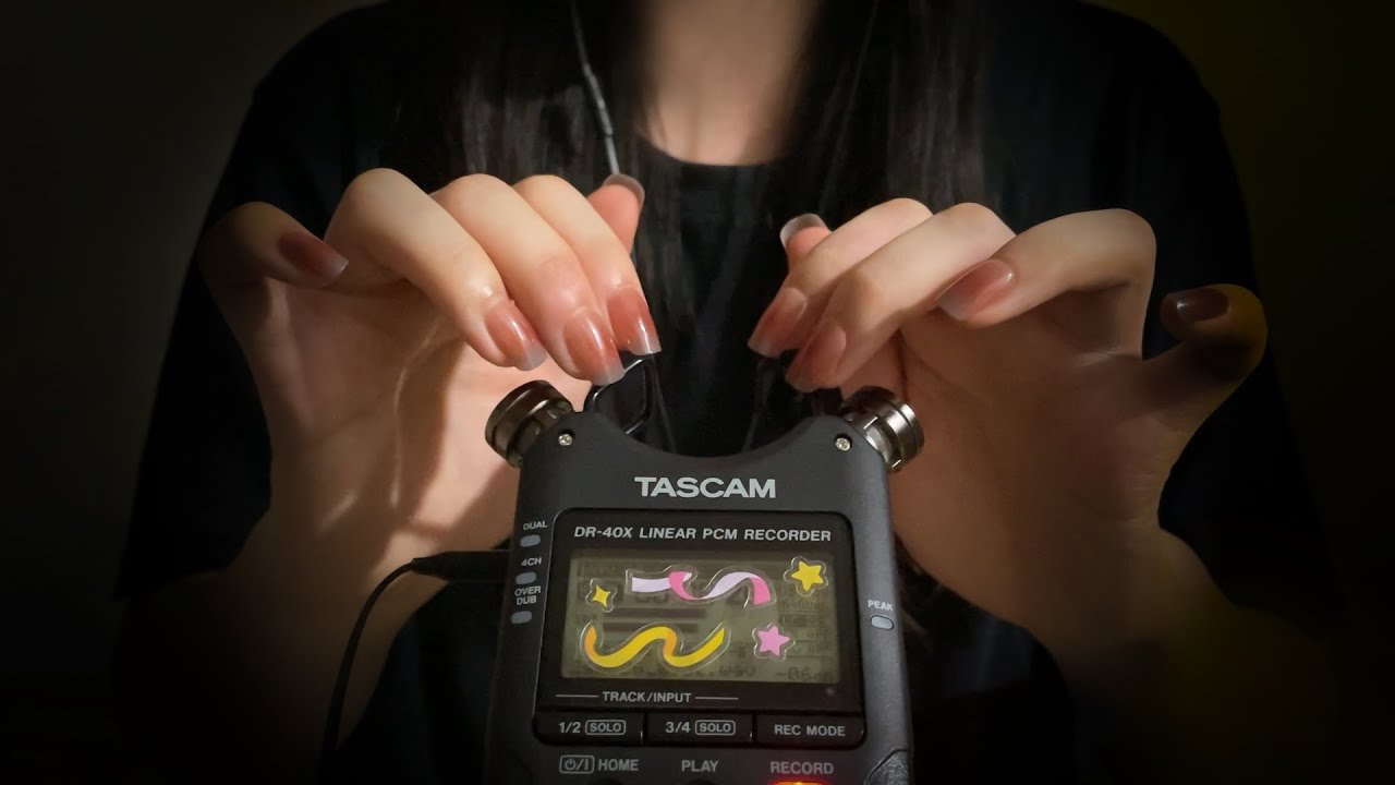 ASMR 타스캠 구석구석 괴롭히기 / 탭핑, 스크래칭, 마이크터칭 / 노토킹