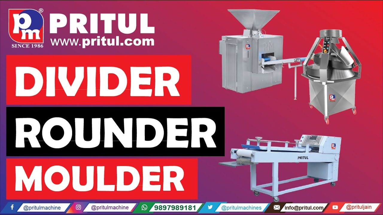 Pritul Machines Dough Divider Rounder & Moulder Call Now 9897989181 #short