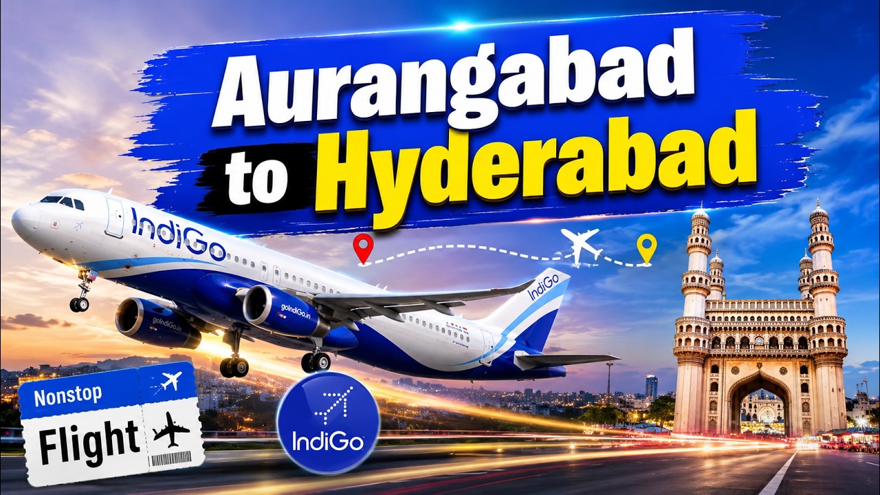 Aurangabad to Hyderabad Nonstop Flight | IndiGo Airlines Experience