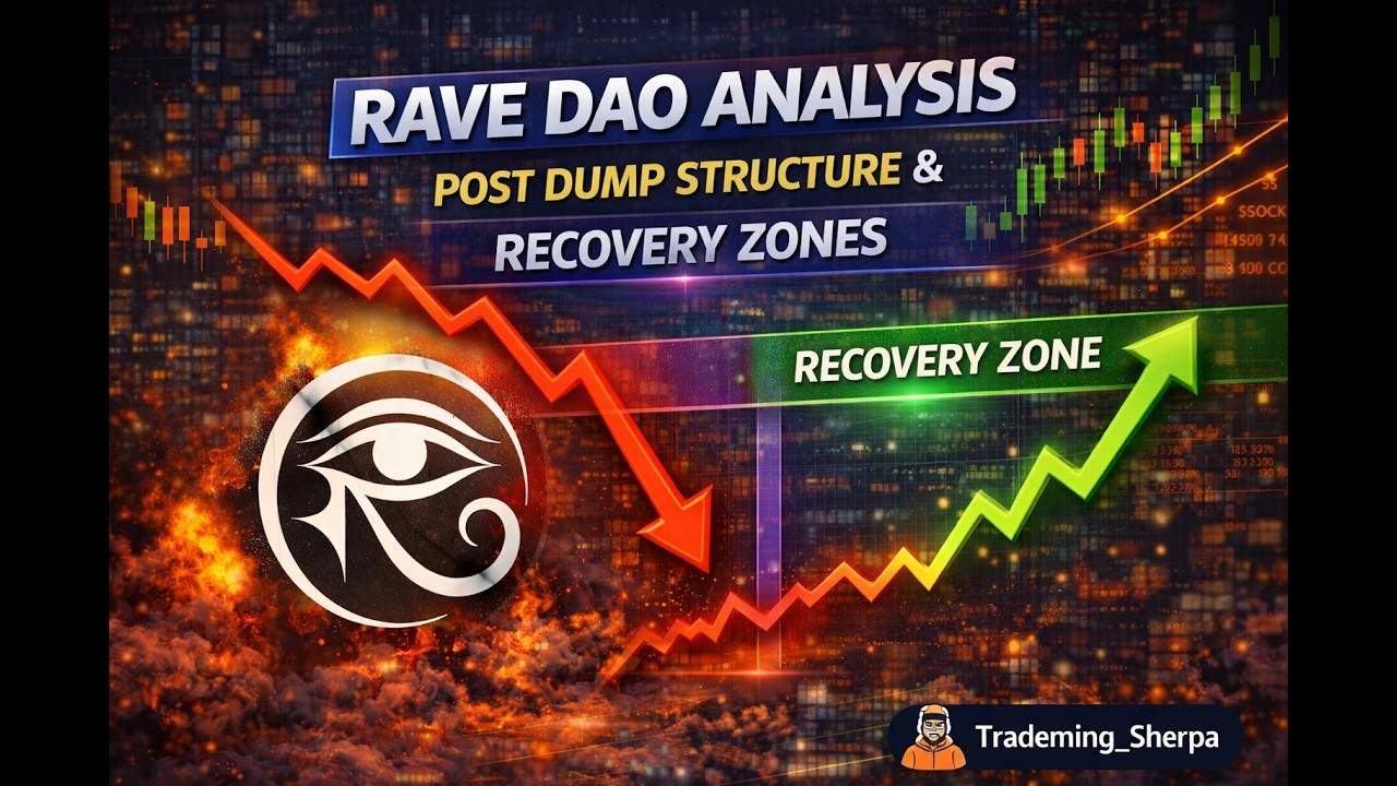RAVE DAO Analysis &mdash; Post Dump Structure & Recovery Zones | #Ravedaocoin