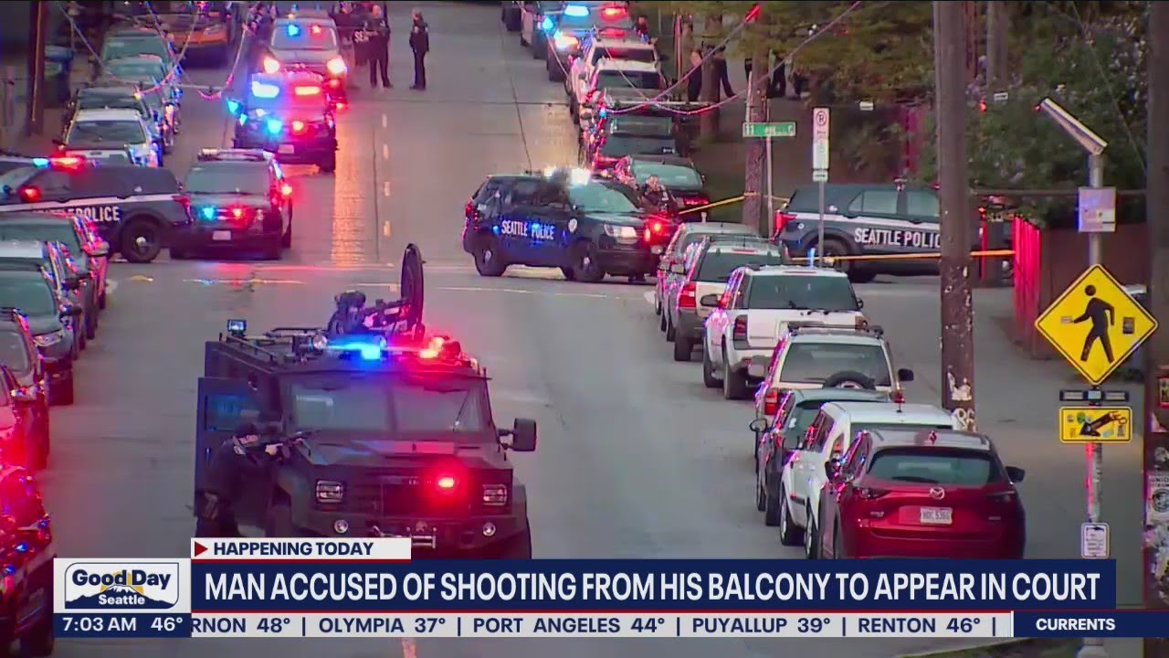 Man accused of shooting from his balcony to appear in court | FOX 13 Seattle