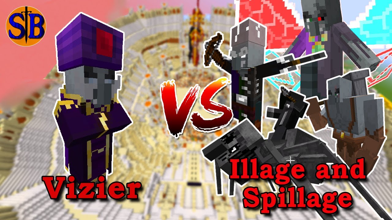 Vizier(goety) vs Illage and Spillage 1.19 | Minecraft Mob Battle