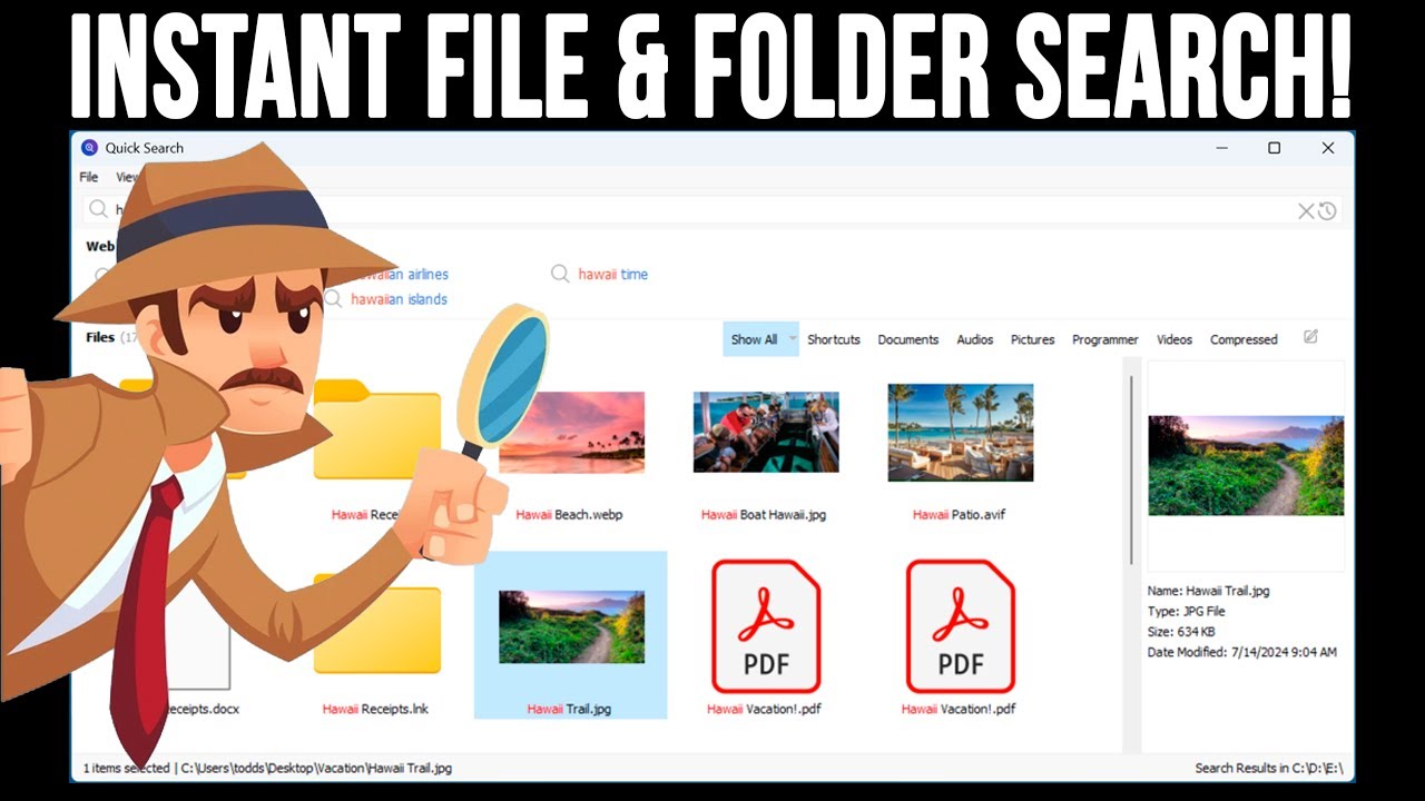 Perform Fast File & Folder Searches with Glary Quick Search