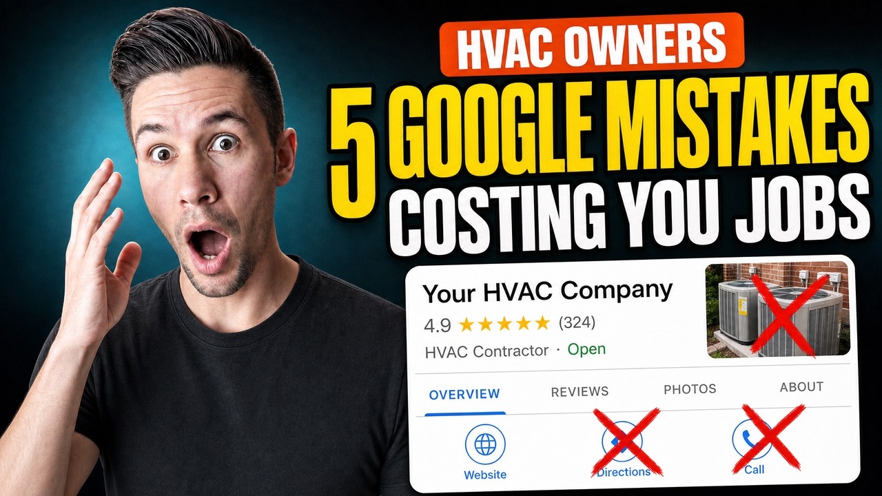 HVAC Contractors Losing Jobs to These 5 Preventable Google Mistakes