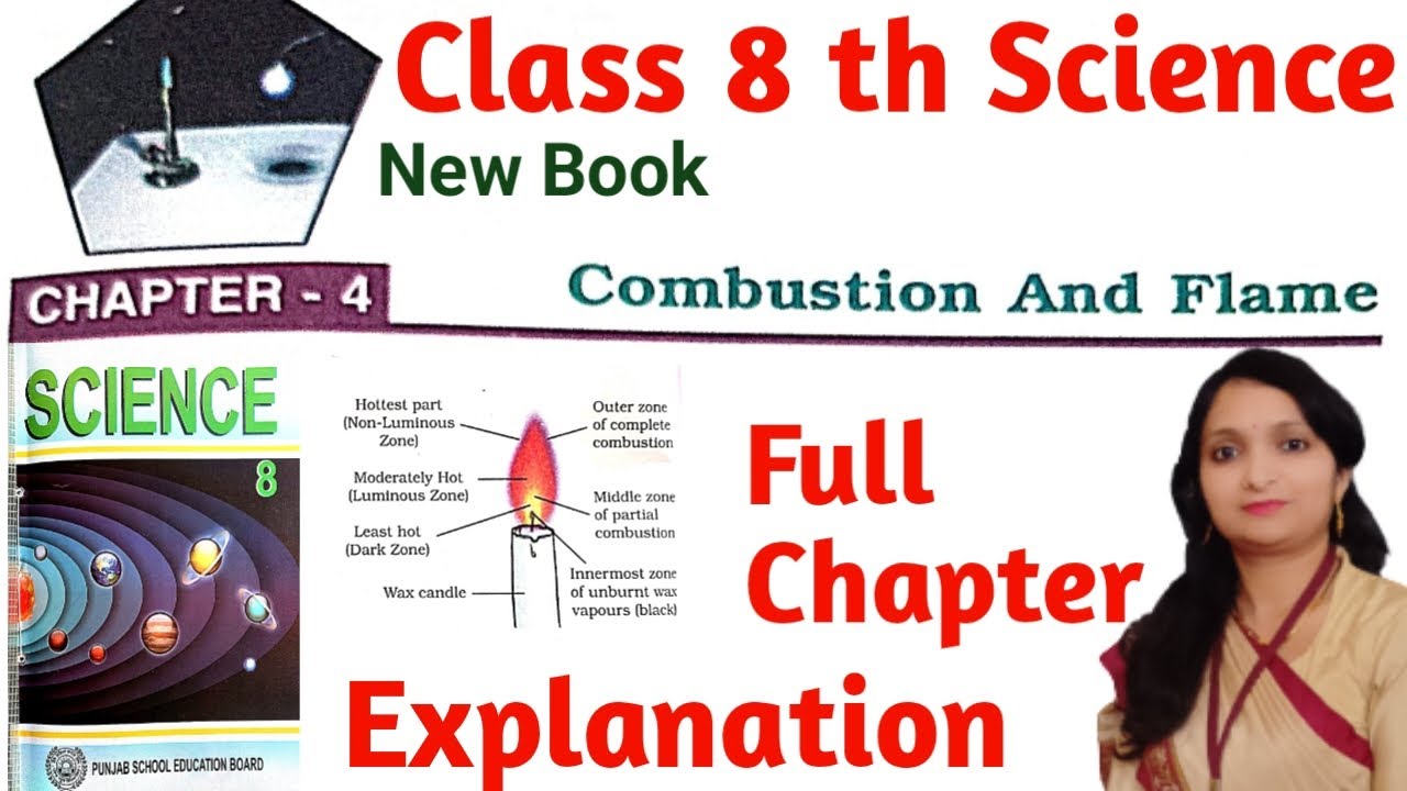 Pseb Class 8 Science Chapter 4 Explanation Combustion and flame  Punjab board New book Full Chapter