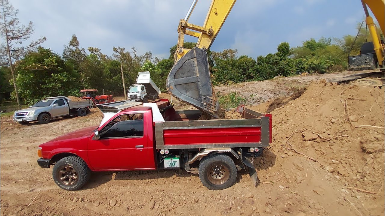 SUMITOMO.SH210F6 ตักดินใส่ดั้มกระบะเล็ก🤪มันมากๆ🤣🤣