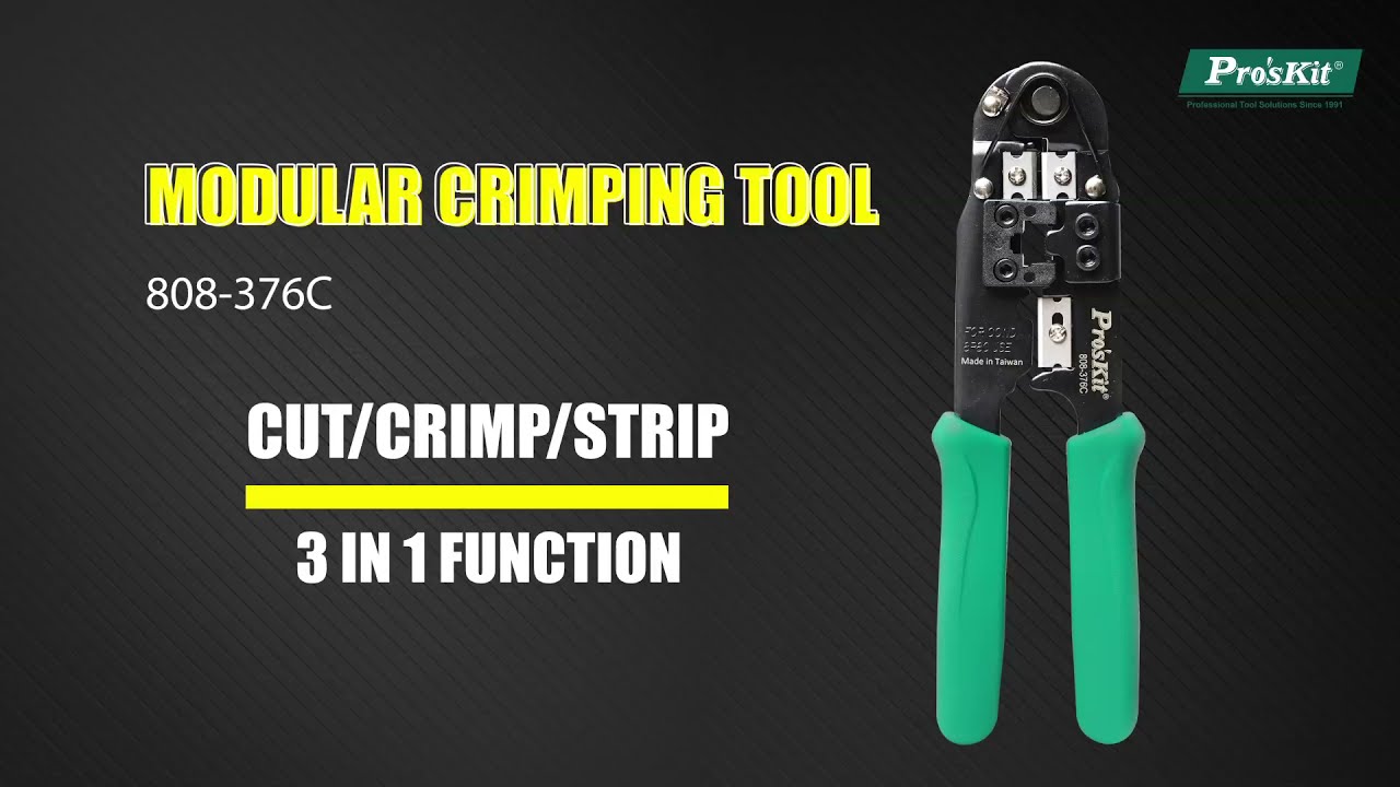 Pro'sKit 808-376C Modular Crimping Tool