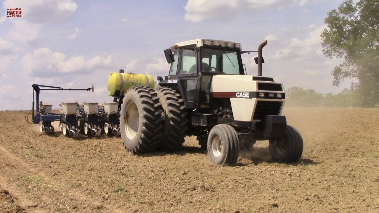 CASE Tractors Planting Corn