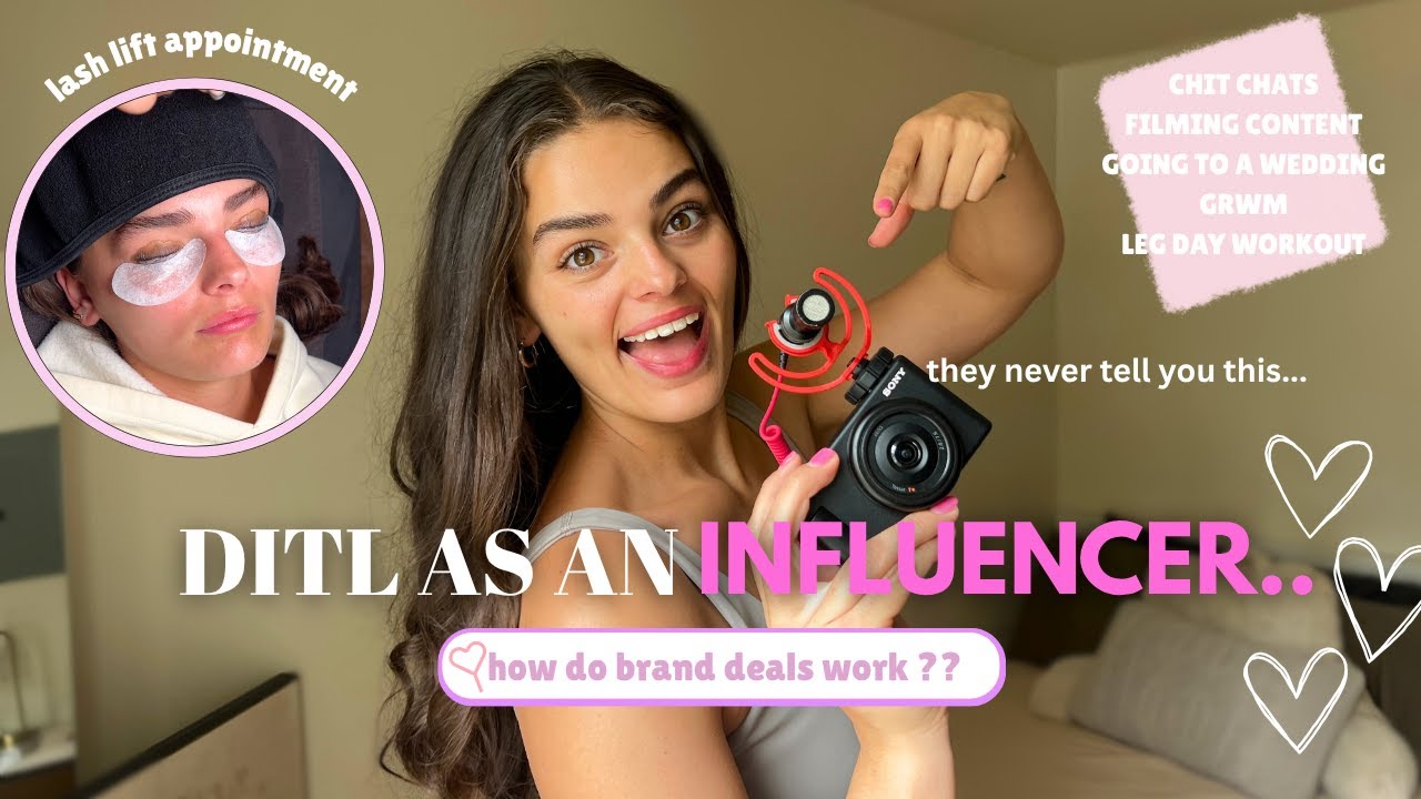 VLOG: how do brand deals work? wedding, easy leg day routine, lash lift appointment + my side hustle