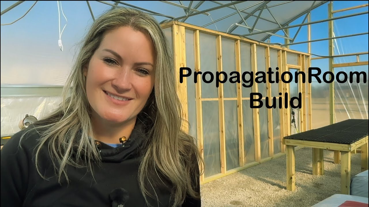 Greenhouse Propagation Room Build and Tour