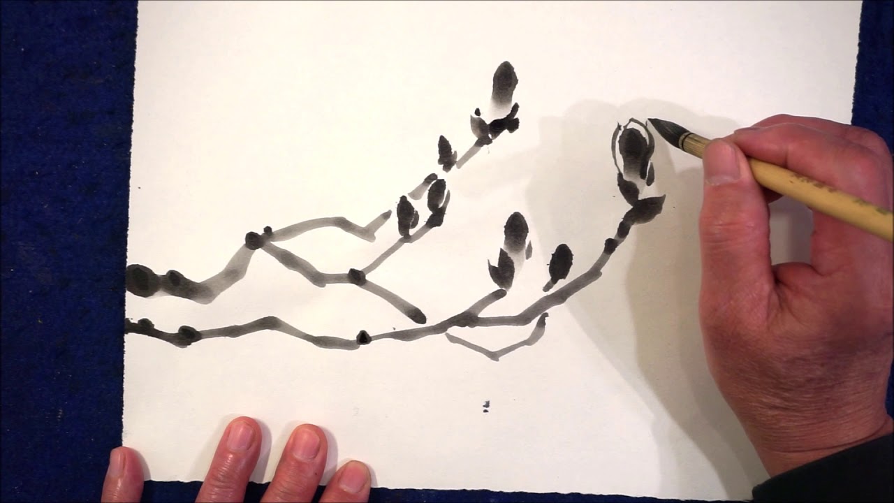 Magnolia 2020 in Sumi-e