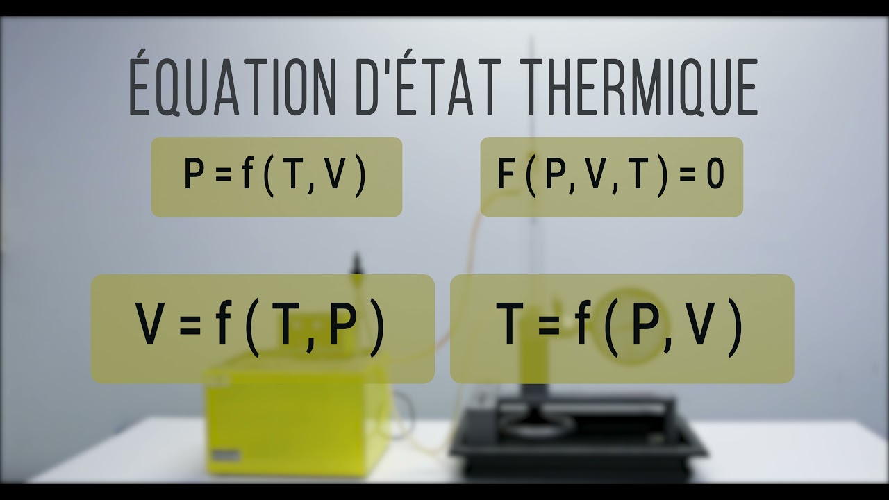 Ingénierie Thermodynamique. Équation d'État Thermique