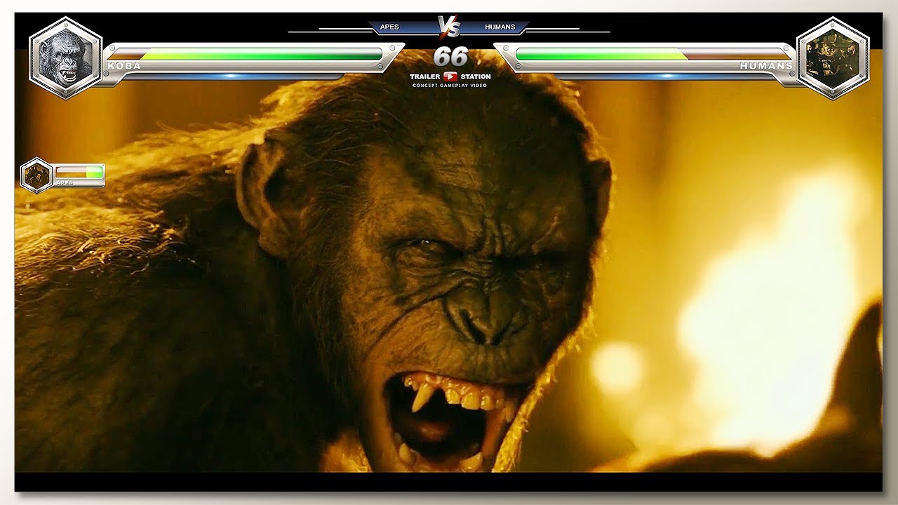 Apes vs Humans with Healthbars @ Raiding